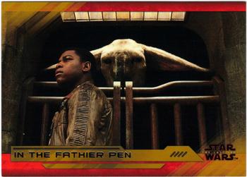 2018 Topps Star Wars The Last Jedi Series 2 - Gold #54 In the Fathier Pen Front