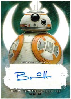 2018 Topps Star Wars The Last Jedi Series 2 - Autographs Silver #NNO Brian Herring Front