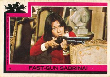 1977 O-Pee-Chee Charlie's Angels - English-only Front #9 Fast-Gun Sabrina! Front