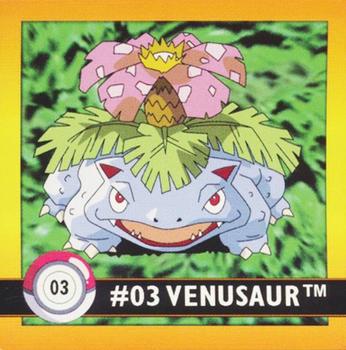 1999 Artbox Pokemon Stickers Series 1 #3 Venusaur Front