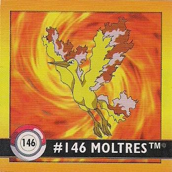1999 Artbox Pokemon Stickers Series 1 #146 Moltres Front