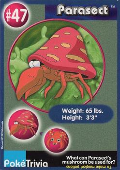 1999 Burger King Pokemon #47 Parasect Front