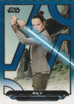 2018 Topps Star Wars: Galactic Files - Blue #TLJ-2 Rey Front