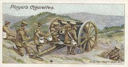 1910 Player's Army Life #5 Firing from a Gun Pit Front