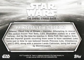 2019 Topps Star Wars Black & White: The Empire Strikes Back #115 Princess Leia's Escort Back