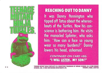 1990 Regina Teenage Mutant Ninja Turtles: The Movie #85 Reaching Out to Danny Back