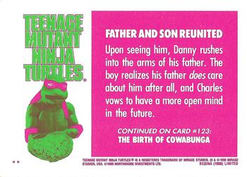 1990 Regina Teenage Mutant Ninja Turtles: The Movie #122 Father and Son Reunited Back