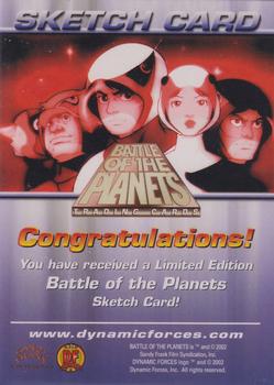2002 Dynamic Forces Battle of the Planets - Sketch Artists #NNO Kevin McCarthy Back