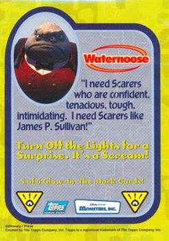 2001 Topps Monsters, Inc. - Glow-in-The-Dark #5 Waternoose Back