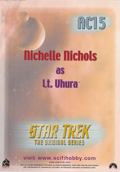2000 Rittenhouse The Women of Star Trek in Motion - Archive Collection #AC15 Uhura Back