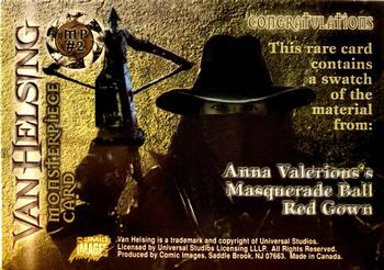 2004 Comic Images Van Helsing - Monster Piece Costume #MP2 Anna Valerious Back