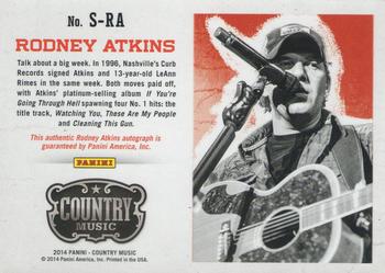 2014 Panini Country Music - Signatures #S-RA Rodney Atkins Back