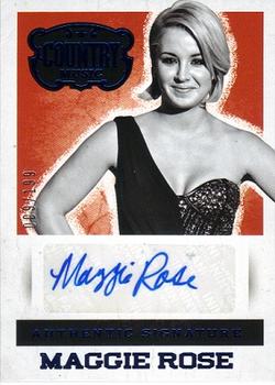 2014 Panini Country Music - Signatures Blue #S-MR Maggie Rose Front