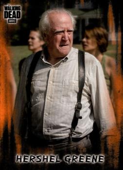 2018 Topps The Walking Dead: Hunters and the Hunted - Orange #18 Hershel Greene Front