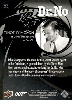 2019 Upper Deck James Bond Collection #83 John Strangways Back