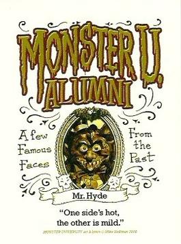 2008 Mike Hoffman Monster U. Alumni #NNO Mr. Hyde Back