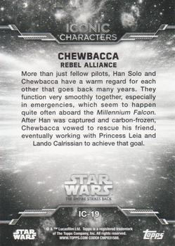 2019 Topps Star Wars Black & White: The Empire Strikes Back - Iconic Characters #IC-19 Chewbacca Back