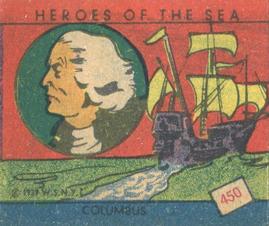 1939 W.S. Corp Heroes of the Sea (R67) #450 Christopher Columbus Front