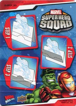 2009 Upper Deck Super Hero Squad - Pop-Ups #SHSPOP_001 Human Torch Back