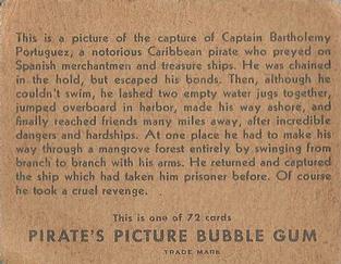 1936 Gum Inc. Pirate's Picture (R109) #17 A Pirate Captured Back