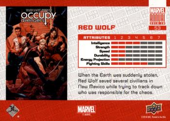 2018-19 Upper Deck Marvel Annual - Blue #53 Red Wolf Back