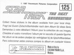 1987 Panini Star Trek: The Next Generation Stickers #125 Traveler 