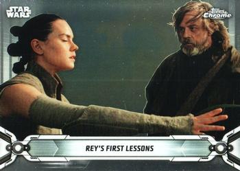 2019 Topps Chrome Star Wars Legacy #185 Rey's First Lessons Front