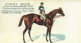 1996 Card Promotions 1889 Kinney Famous English Running Horses (reprint) #24 Tristan Front