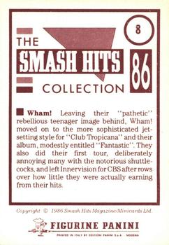 1986 Panini Smash Hits Stickers #8 Wham! Back