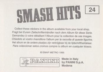 1995 Panini Smash Hits Stickers #24 Mariah Carey Back