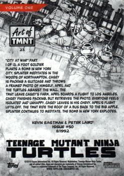 2019 Topps The Art of TMNT #23 Issue #50 Back