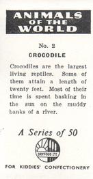 1956 Dryfood Ltd Animals of the World #2 Crocodile Back