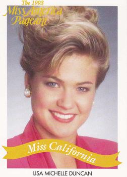 1993 Miss America Pageant Contestants #5 Lisa Michelle Duncan Front