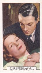 1935 Gallaher Film Partners #32 Elizabeth Allan / Henry Wadsworth Front