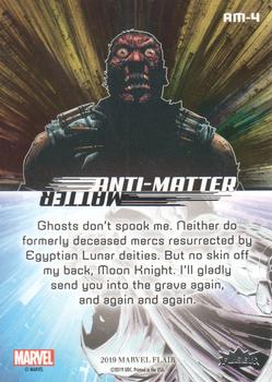 2019 Flair Marvel - Anti-Matter #AM-4 Bushman Back