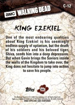 2018 Topps The Walking Dead Season 8 - Character #C12 King Ezekiel Back