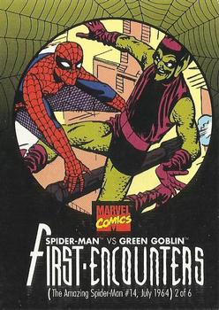 1995 Kool-Aid Bursts Spider-Man First Encounters #2 Spider-Man vs. Green Goblin Front