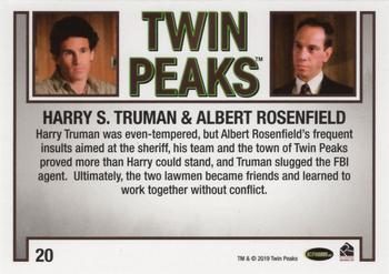 2019 Rittenhouse Twin Peaks Archives #20 Harry S. Truman / Albert Rosenfield Back