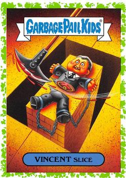 2019 Topps Garbage Pail Kids: Revenge of Oh, the Horror-ible! - Blood Splatter Green #3a Vincent Slice Front