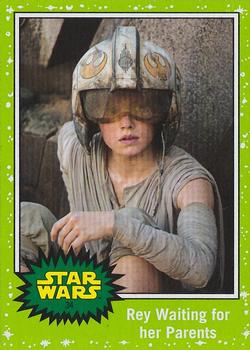 2019 Topps Star Wars Journey to Star Wars The Rise of Skywalker - Green #34 Rey Waiting for her Parents Front