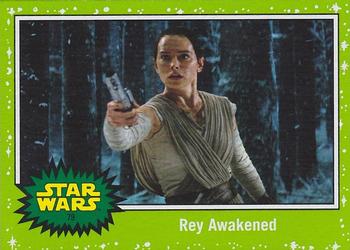 2019 Topps Star Wars Journey to Star Wars The Rise of Skywalker - Green #79 Rey Awakened Front