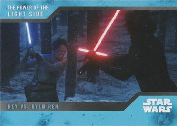 2019 Topps On Demand Set 17: Star Wars: The Power of the Light Side - Galactic Battles #5 Rey vs. Kylo Ren Front