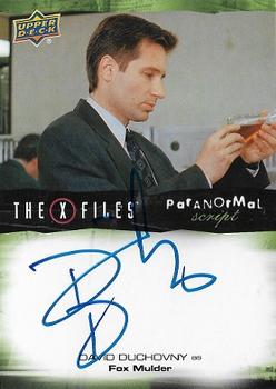 2019 Upper Deck The X-Files UFOs and Aliens Edition - Paranormal Script #A-DU David Duchovny Front