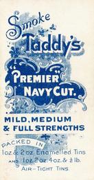 1908 Taddy's Premier Navy Cut Royalty Series #11 Prince Edward of Wales Back