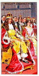 1911 Wills's The Coronation Series #24 Coronation of James II and Mary of Modena Front