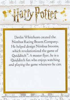 2018-23 Jelly Belly Harry Potter Chocolate Frogs Wizard Cards #NNO Devlin Whitehorn Back