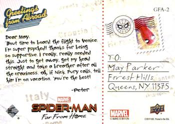 2019 Upper Deck Marvel Spider-Man Far From Home - Greetings From Abroad #GFA-2 Great Britain Back