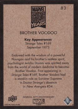 2019 Upper Deck Marvel 80th Anniversary - Retro #83 Brother Voodoo Back