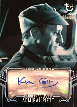 2020 Topps Star Wars Return of the Jedi Black & White - Autographs Blue Hue Shift #NNO Kenneth Colley Front