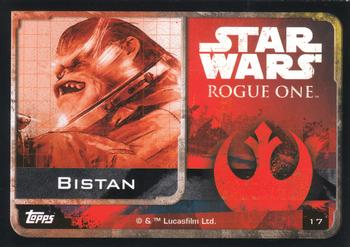 2016 Topps Star Wars Rogue One (German Edition) #17 Bistan Back